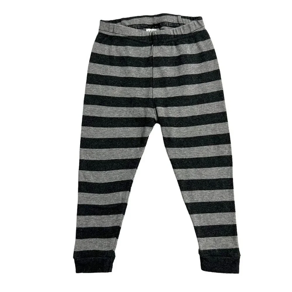 Leveret 18-24m Grey Striped Pajamas